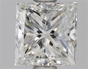 Picture of Natural Diamond 0.81 Carats, Princess with  Cut, H Color, SI2 Clarity and Certified by GIA