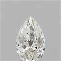 Natural Diamond 0.60 Carats, Pear with  Cut, H Color, VVS1 Clarity and Certified by GIA