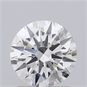 Lab Grown Diamond 1.10 Carats, Round with Ideal Cut, G Color, VVS2 Clarity and Certified by IGI