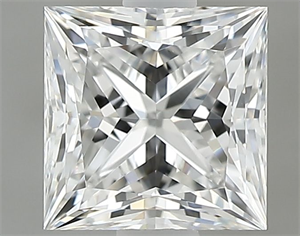 Foto Diamante Natural 0.91 quilates, Princesa , Color F, claridad VS1 y certificado GIA de