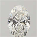 Natural Diamond 1.20 Carats, Oval with  Cut, H Color, SI1 Clarity and Certified by GIA
