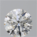 Natural Diamond 0.92 Carats, Round with Excellent Cut, H Color, SI1 Clarity and Certified by GIA
