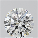 Natural Diamond 0.91 Carats, Round with Excellent Cut, H Color, SI1 Clarity and Certified by GIA