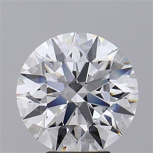Picture of Lab Grown Diamond 5.13 Carats, Round with Ideal Cut, E Color, VS2 Clarity and Certified by IGI