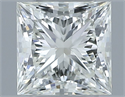 Natural Diamond 0.50 Carats, Princess with  Cut, I Color, VVS2 Clarity and Certified by IGI