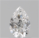 Natural Diamond 0.74 Carats, Pear with  Cut, G Color, IF Clarity and Certified by GIA