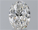 Diamante Natural 2.00 quilates, Ovalado , Color F, claridad SI1 y certificado GIA