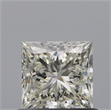 Natural Diamond 0.71 Carats, Princess with  Cut, L Color, VVS1 Clarity and Certified by GIA