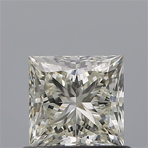 Picture of Natural Diamond 0.71 Carats, Princess with  Cut, L Color, VVS1 Clarity and Certified by GIA