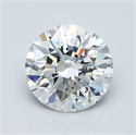 Natural Diamond 1.01 Carats, Round with Very Good Cut, D Color, SI1 Clarity and Certified by GIA