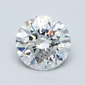 Picture of Natural Diamond 1.01 Carats, Round with Very Good Cut, D Color, SI1 Clarity and Certified by GIA