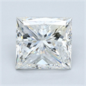Diamante Natural 3.09 quilates, Princesa , Color H, claridad VS1 y certificado GIA