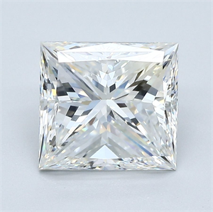 Foto Diamante Natural 3.09 quilates, Princesa , Color H, claridad VS1 y certificado GIA de