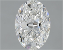 Natural Diamond 1.20 Carats, Oval with  Cut, H Color, VS1 Clarity and Certified by GIA