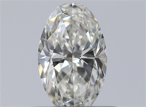 Picture of Natural Diamond 0.41 Carats, Oval with  Cut, I Color, VVS2 Clarity and Certified by GIA