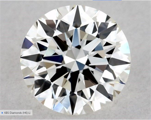 Foto Diamante Natural 0.59 quilates, Redondo , Color H, claridad VVS2 y certificado GIA de