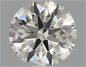 Natural Diamond 0.83 Carats, Round with Excellent Cut, L Color, SI1 Clarity and Certified by GIA