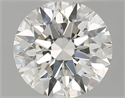 Natural Diamond 0.70 Carats, Round with Excellent Cut, J Color, VVS1 Clarity and Certified by GIA