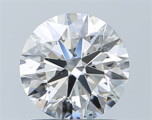 Picture of Natural Diamond 1.03 Carats, Round with Excellent Cut, I Color, SI1 Clarity and Certified by GIA
