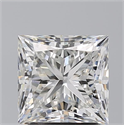 Natural Diamond 2.20 Carats, Princess with  Cut, H Color, VS1 Clarity and Certified by GIA