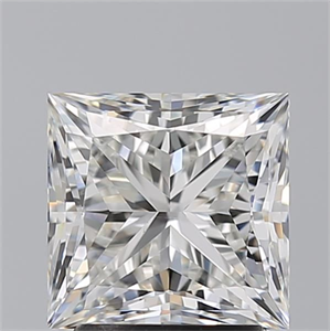 Picture of Natural Diamond 2.20 Carats, Princess with  Cut, H Color, VS1 Clarity and Certified by GIA