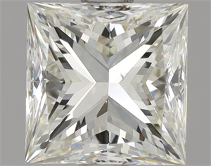 Picture of Natural Diamond 1.01 Carats, Princess with  Cut, J Color, SI1 Clarity and Certified by GIA