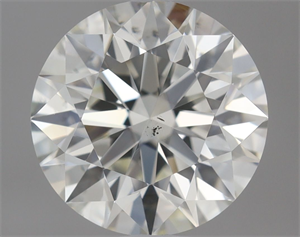Picture of Natural Diamond 0.92 Carats, Round with Excellent Cut, J Color, VS2 Clarity and Certified by GIA