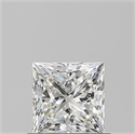 Natural Diamond 0.72 Carats, Princess with  Cut, J Color, VS1 Clarity and Certified by GIA