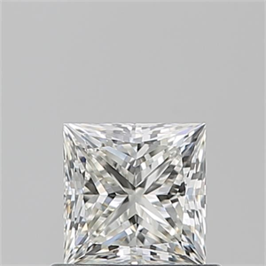 Picture of Natural Diamond 0.72 Carats, Princess with  Cut, J Color, VS1 Clarity and Certified by GIA