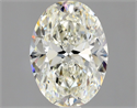 Natural Diamond 1.80 Carats, Oval with  Cut, K Color, VVS1 Clarity and Certified by GIA