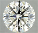 Natural Diamond 4.00 Carats, Round with Excellent Cut, J Color, VS1 Clarity and Certified by IGI