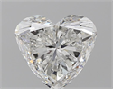 Natural Diamond 3.00 Carats, Heart with  Cut, G Color, SI1 Clarity and Certified by GIA