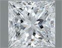 Natural Diamond 0.80 Carats, Princess with  Cut, F Color, VS2 Clarity and Certified by GIA