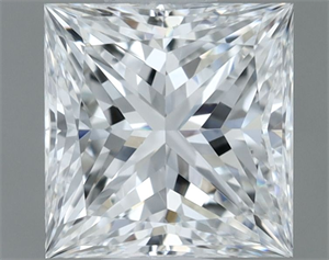 Picture of Natural Diamond 0.80 Carats, Princess with  Cut, F Color, VS2 Clarity and Certified by GIA