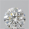 Natural Diamond 1.01 Carats, Round with Excellent Cut, I Color, SI1 Clarity and Certified by GIA