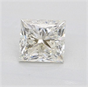 Natural Diamond 0.80 Carats, Princess with  Cut, J Color, I1 Clarity and Certified by GIA