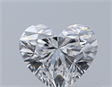 Natural Diamond 0.33 Carats, Heart with  Cut, E Color, VS1 Clarity and Certified by GIA