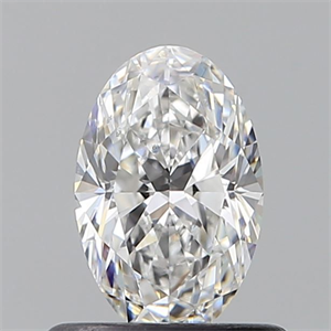 Picture of Natural Diamond 0.57 Carats, Oval with  Cut, E Color, SI1 Clarity and Certified by GIA