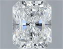 Natural Diamond 0.54 Carats, Radiant with  Cut, F Color, VVS2 Clarity and Certified by GIA