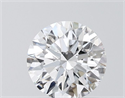 Lab Grown Diamond 1.04 Carats, Round with Ideal Cut, D Color, VS1 Clarity and Certified by IGI