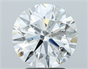 Natural Diamond 3.00 Carats, Round with Excellent Cut, I Color, I1 Clarity and Certified by GIA