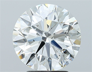 Picture of Natural Diamond 3.00 Carats, Round with Excellent Cut, I Color, I1 Clarity and Certified by GIA
