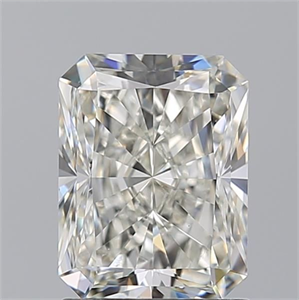 Picture of Natural Diamond 1.70 Carats, Radiant with  Cut, J Color, VS2 Clarity and Certified by GIA