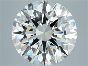 Picture of Natural Diamond 5.03 Carats, Round with Excellent Cut, J Color, VS2 Clarity and Certified by GIA