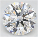 Lab Grown Diamond 3.33 Carats, Round with Ideal Cut, D Color, VVS1 Clarity and Certified by IGI
