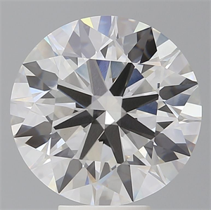 Picture of Lab Grown Diamond 7.06 Carats, Round with Ideal Cut, F Color, VVS2 Clarity and Certified by IGI