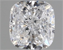 Natural Diamond 0.55 Carats, Cushion with  Cut, D Color, SI1 Clarity and Certified by GIA