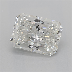 Picture of Natural Diamond 1.20 Carats, Radiant with  Cut, H Color, VS2 Clarity and Certified by GIA
