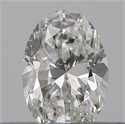 Natural Diamond 0.21 Carats, Oval with  Cut, H Color, SI2 Clarity and Certified by GIA