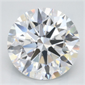 Lab Grown Diamond 3.29 Carats, Round with Ideal Cut, D Color, IF Clarity and Certified by IGI